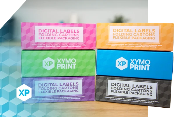 XymoPrint services: digital labels, folding cartons, flexible packaging