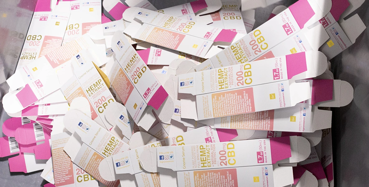 Hemp extract carton